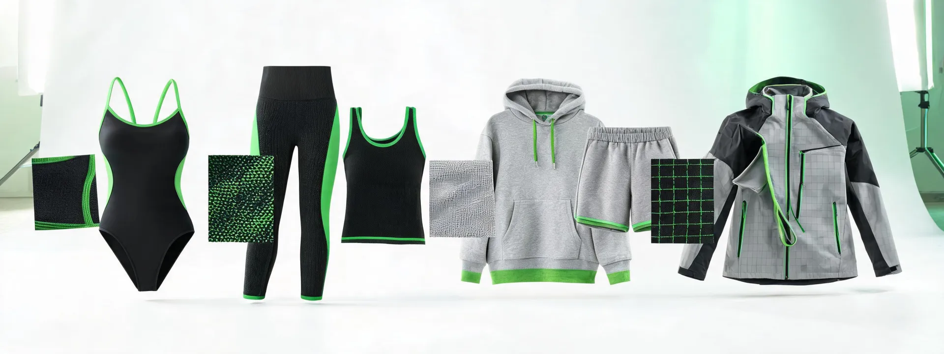 Repreve textile applications across apparel swim and outdoor systems