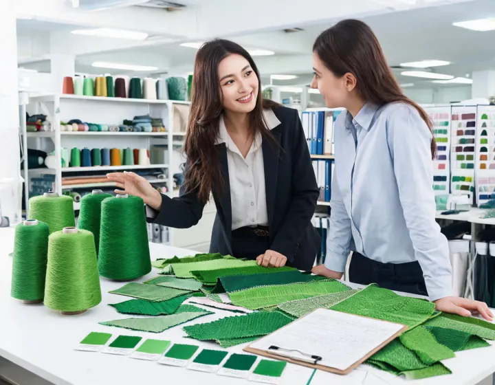 Guided fiber yarn and fabric sampling workflow